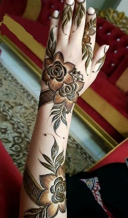Arabic Flower Mehandi Design