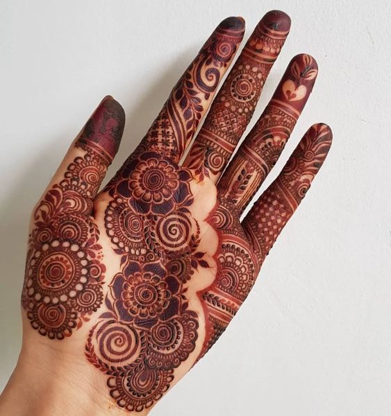 18 Floral Eid Mehndi Designs In 2018 - Girlicious Beauty