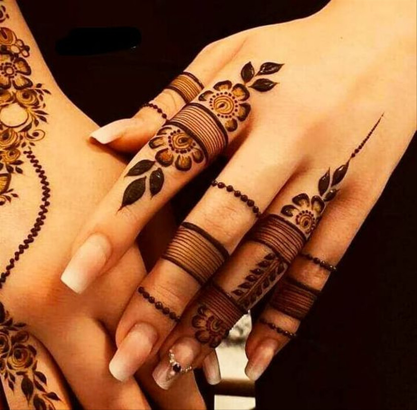 Black Henna Temporary Tattoos. Mehndi. 2 sheets - Frenzy Flare